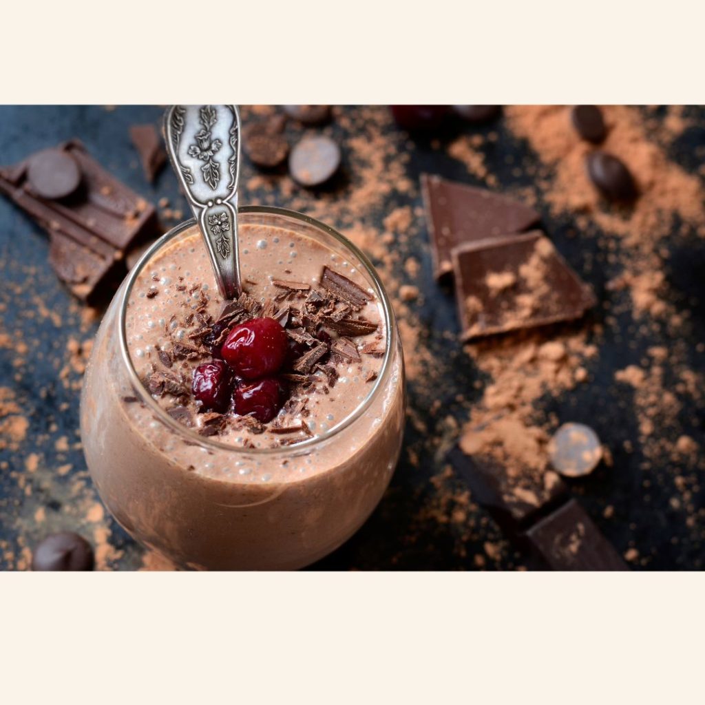 healthy chocolate protein shake