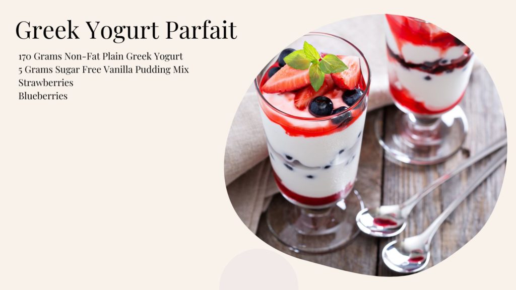 healthy greek yogurt with fruit