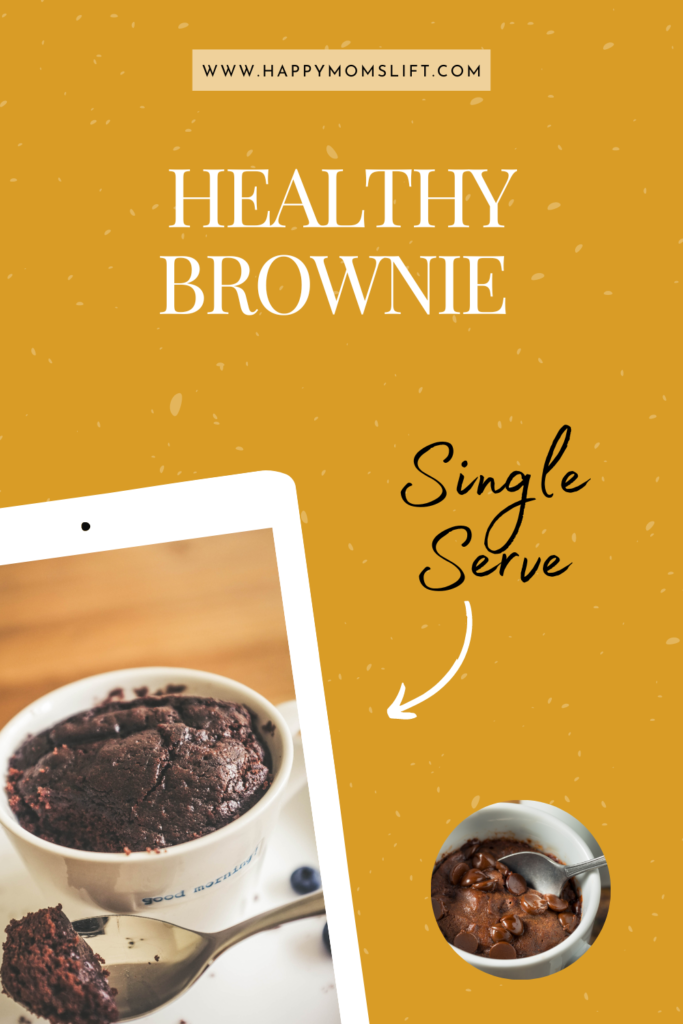 single serve healthy brownie